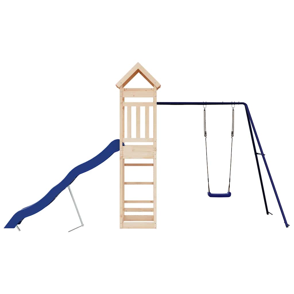 vidaXL Outdoor Playset Solid Wood Pine - Brown - 33132