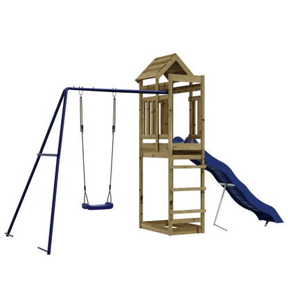 vidaXL Outdoor Playset Impregnated Wood Pine - Brown - 33133
