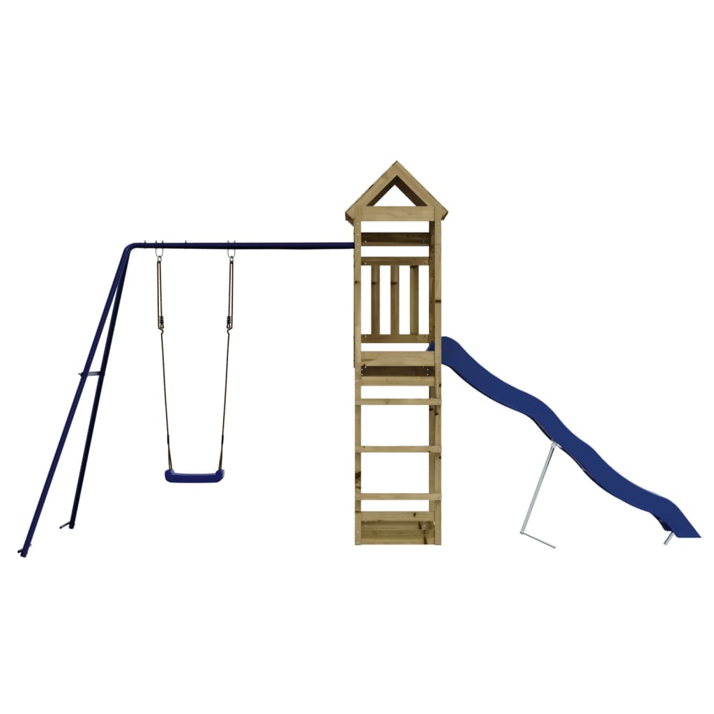 vidaXL Outdoor Playset Impregnated Wood Pine - Brown - 33133