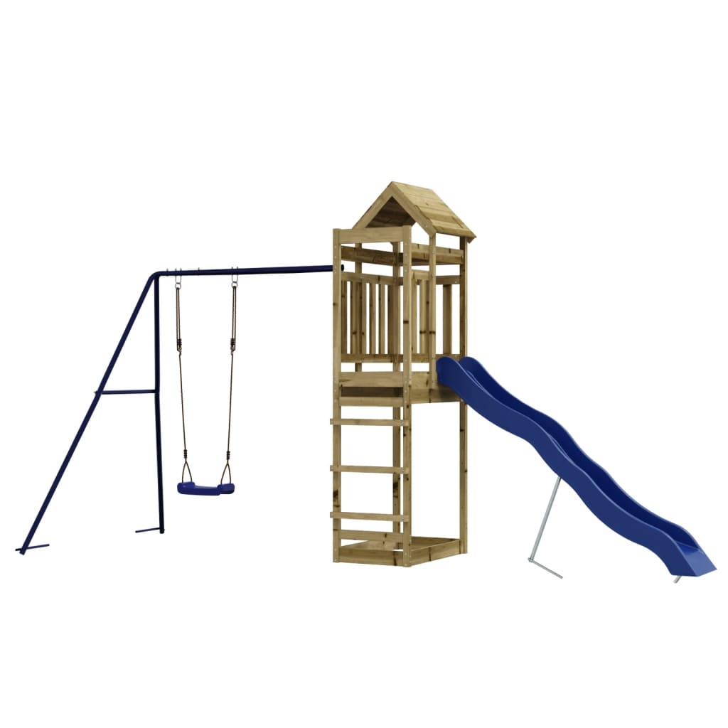 vidaXL Outdoor Playset Impregnated Wood Pine - Brown - 33133