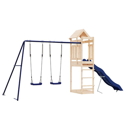 vidaXL Outdoor Playset Solid Wood Pine - Brown - 33140