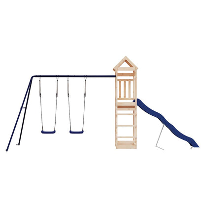 vidaXL Outdoor Playset Solid Wood Pine - Brown - 33140