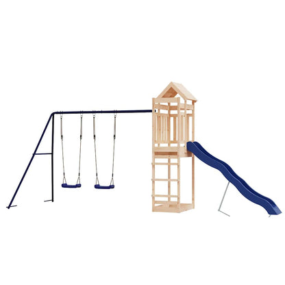 vidaXL Outdoor Playset Solid Wood Pine - Brown - 33140