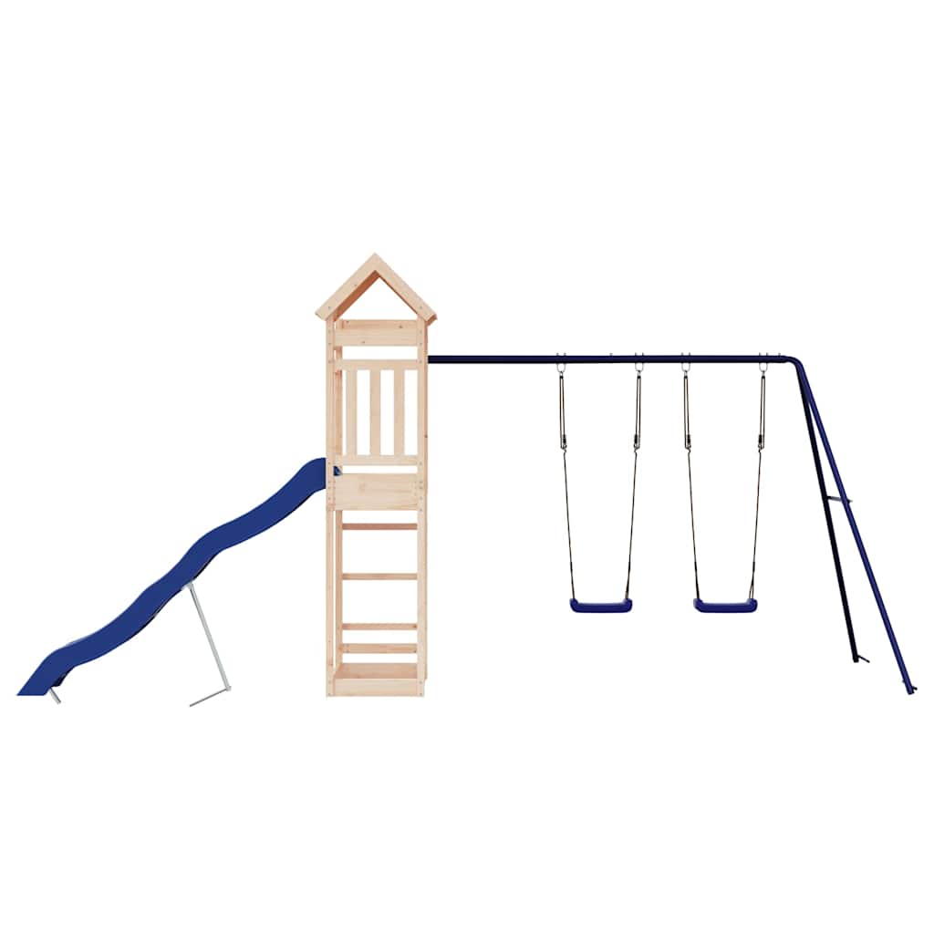 vidaXL Outdoor Playset Solid Wood Pine - Brown - 33140