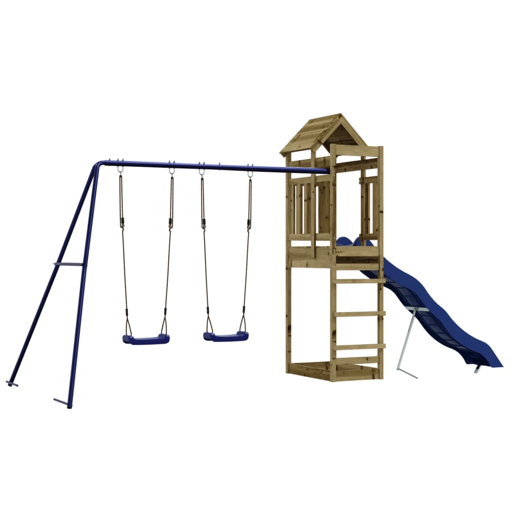 vidaXL Outdoor Playset Impregnated Wood Pine - Brown - 33142