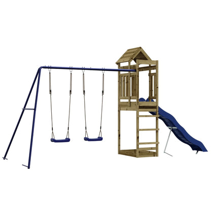 vidaXL Outdoor Playset Impregnated Wood Pine - Brown - 33142