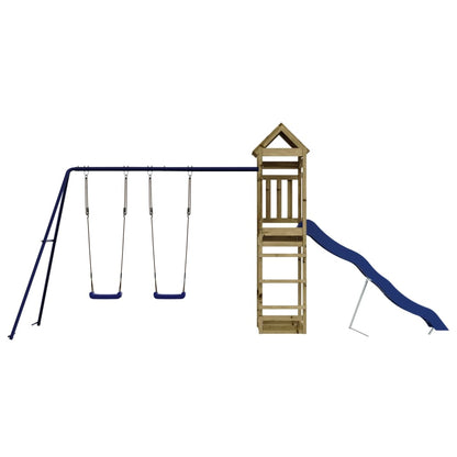 vidaXL Outdoor Playset Impregnated Wood Pine - Brown - 33142