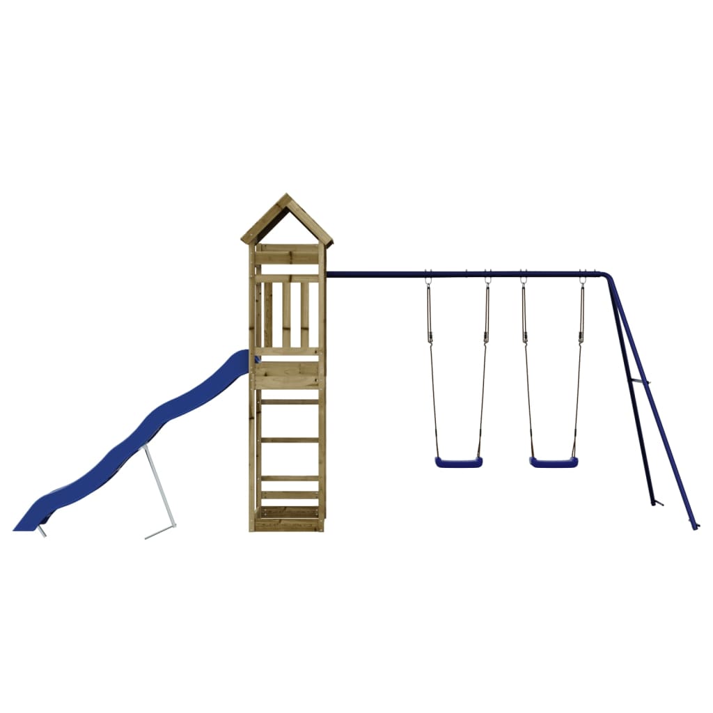 vidaXL Outdoor Playset Impregnated Wood Pine - Brown - 33142