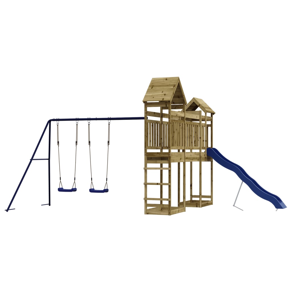 vidaXL Outdoor Playset Impregnated Wood Pine - Brown - 33143