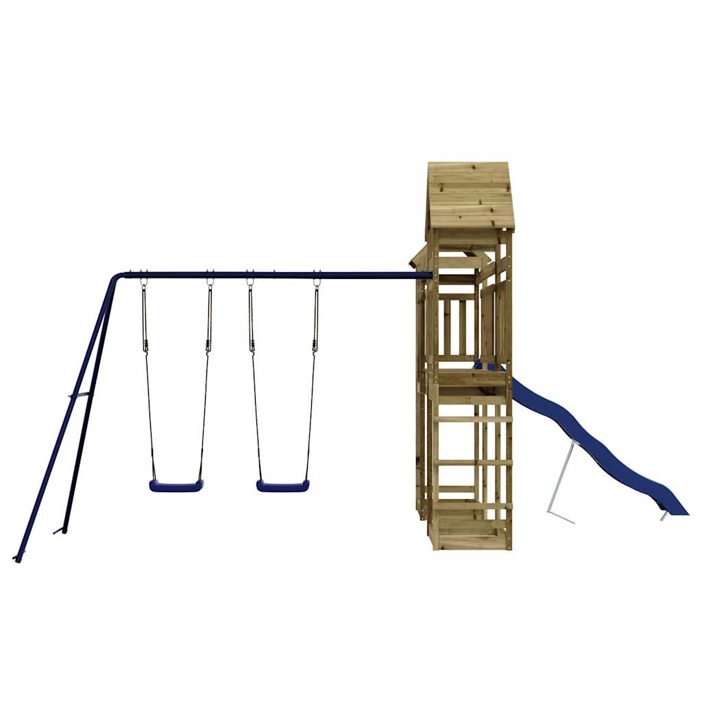 vidaXL Outdoor Playset Impregnated Wood Pine - Brown - 33143