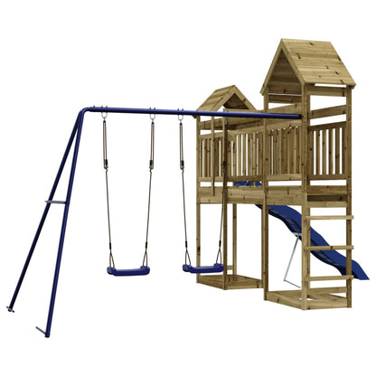 vidaXL Outdoor Playset Impregnated Wood Pine - Brown - 33143