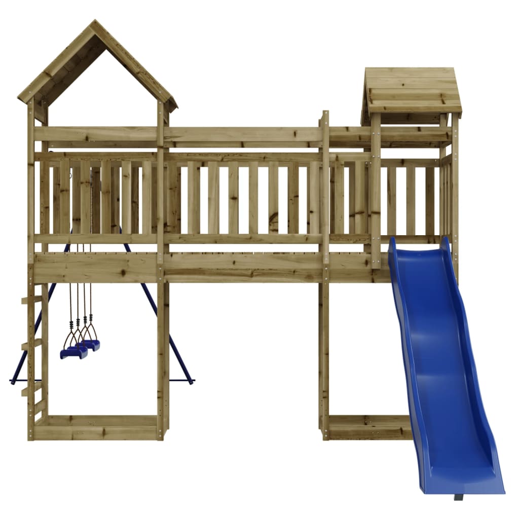 vidaXL Outdoor Playset Impregnated Wood Pine - Brown - 33143