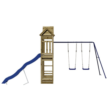 vidaXL Outdoor Playset Impregnated Wood Pine - Brown - 33143