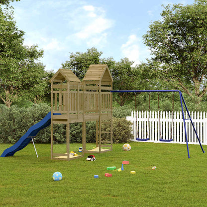 vidaXL Outdoor Playset Impregnated Wood Pine - Brown - 33143