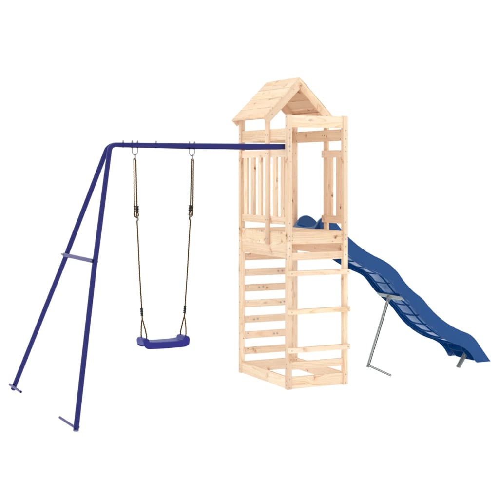 vidaXL Outdoor Playset Solid Wood Pine - Brown - 33154