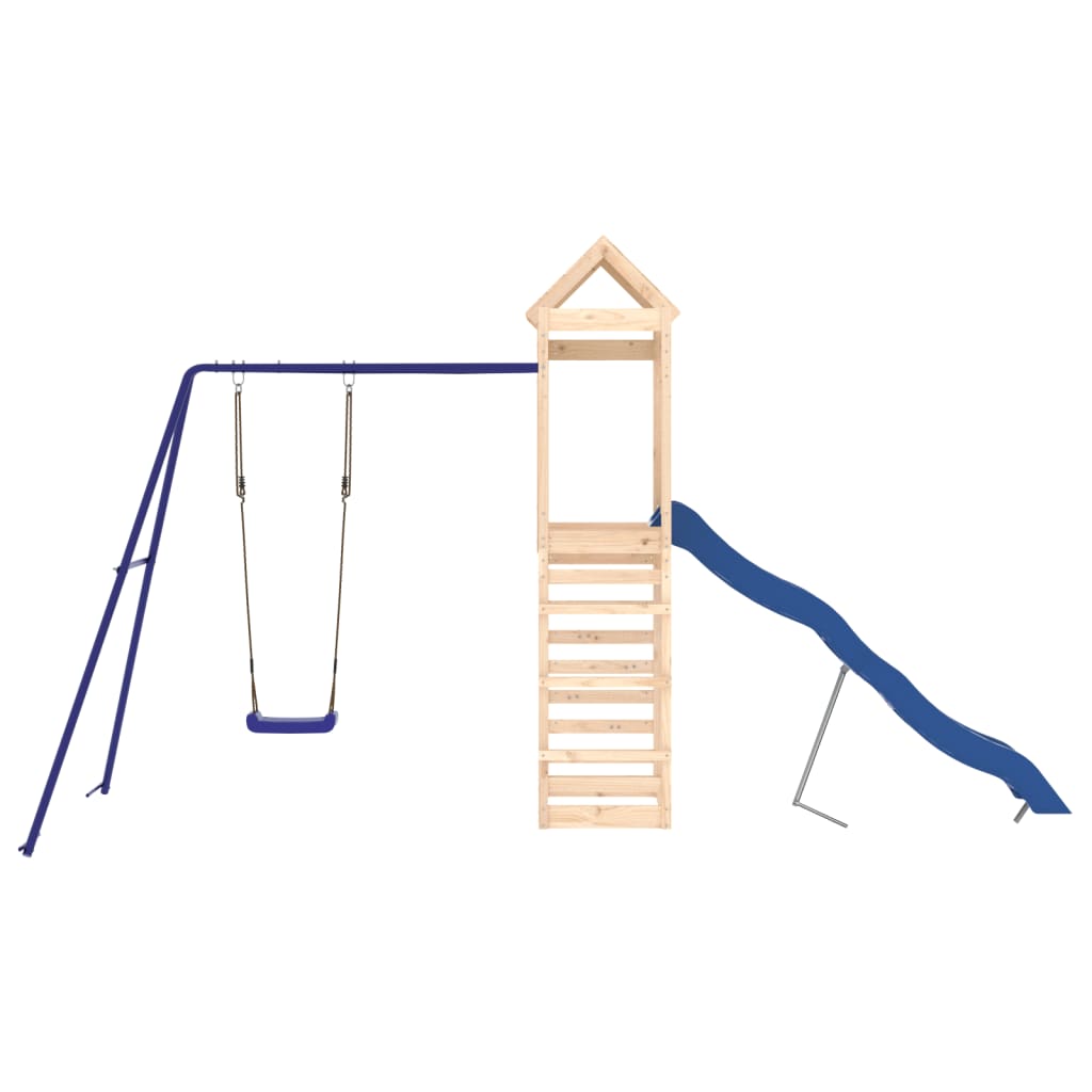 vidaXL Outdoor Playset Solid Wood Pine - Brown - 33154