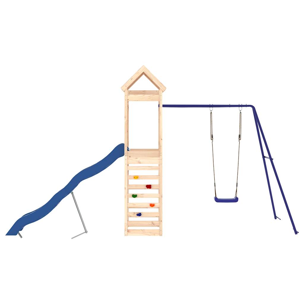 vidaXL Outdoor Playset Solid Wood Pine - Brown - 33154
