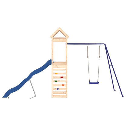 vidaXL Outdoor Playset Solid Wood Pine - Brown - 33154