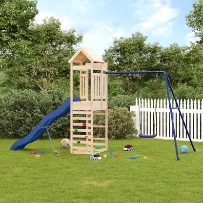 vidaXL Outdoor Playset Solid Wood Pine - Brown - 33154
