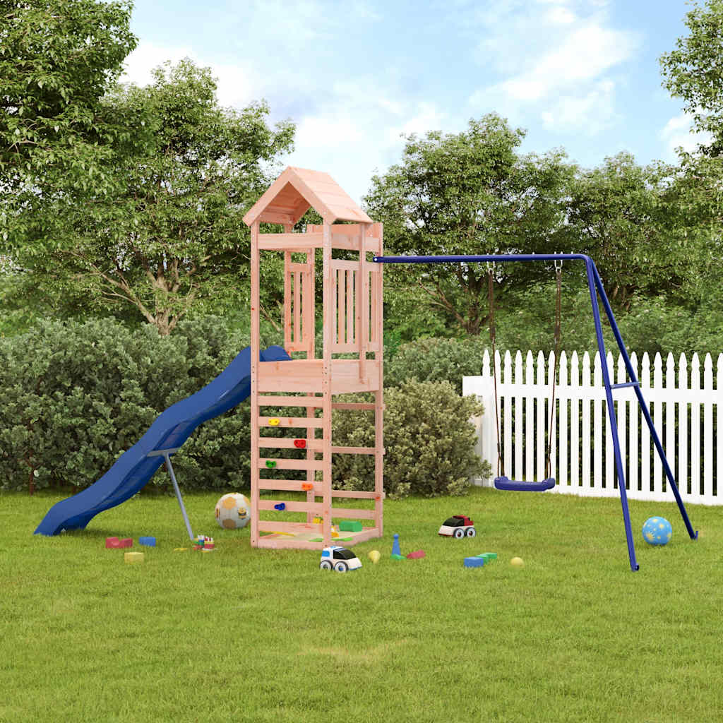 vidaXL Outdoor Playset Solid Wood Douglas - Brown - 33155