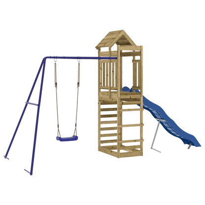 vidaXL Outdoor Playset Impregnated Wood Pine - Brown - 33160