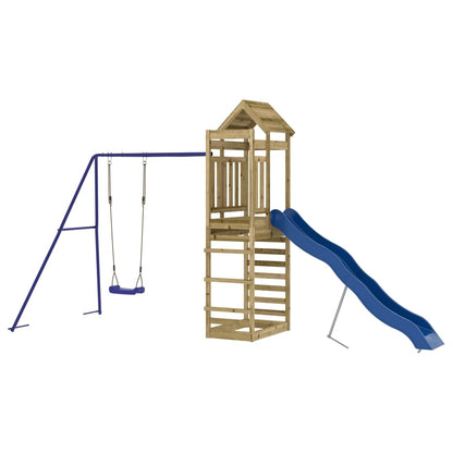 vidaXL Outdoor Playset Impregnated Wood Pine - Brown - 33160