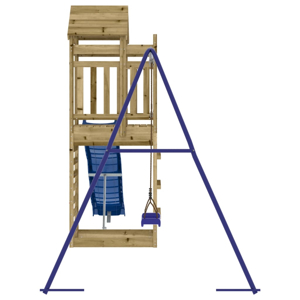 vidaXL Outdoor Playset Impregnated Wood Pine - Brown - 33160