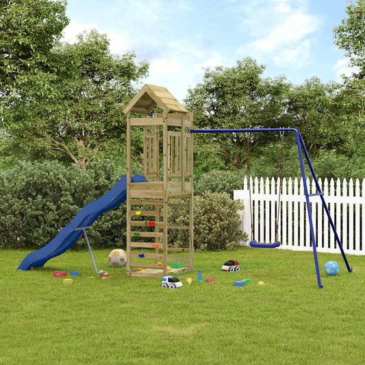 vidaXL Outdoor Playset Impregnated Wood Pine - Brown - 33160