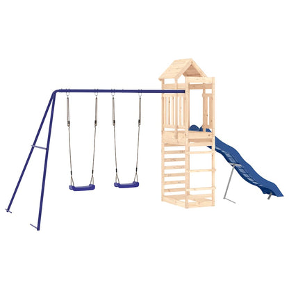 vidaXL Outdoor Playset Solid Wood Pine - Brown - 33162