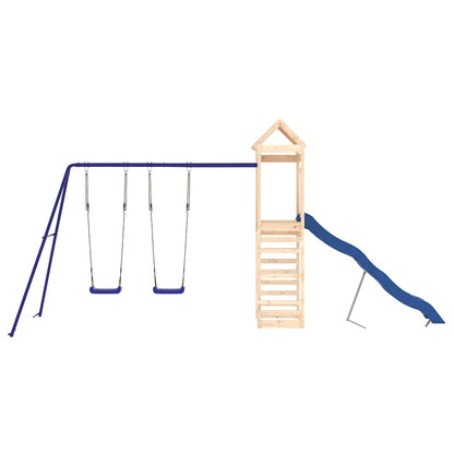 vidaXL Outdoor Playset Solid Wood Pine - Brown - 33162