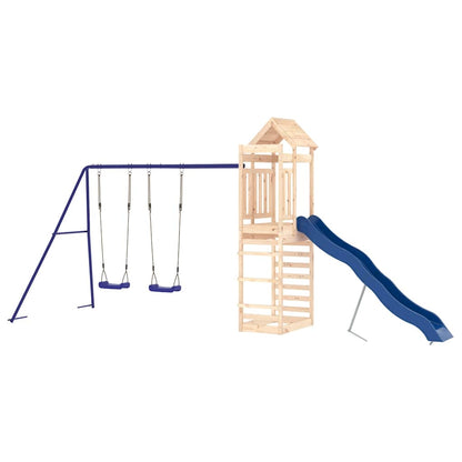 vidaXL Outdoor Playset Solid Wood Pine - Brown - 33162