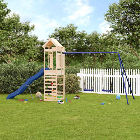 vidaXL Outdoor Playset Solid Wood Pine - Brown - 33162