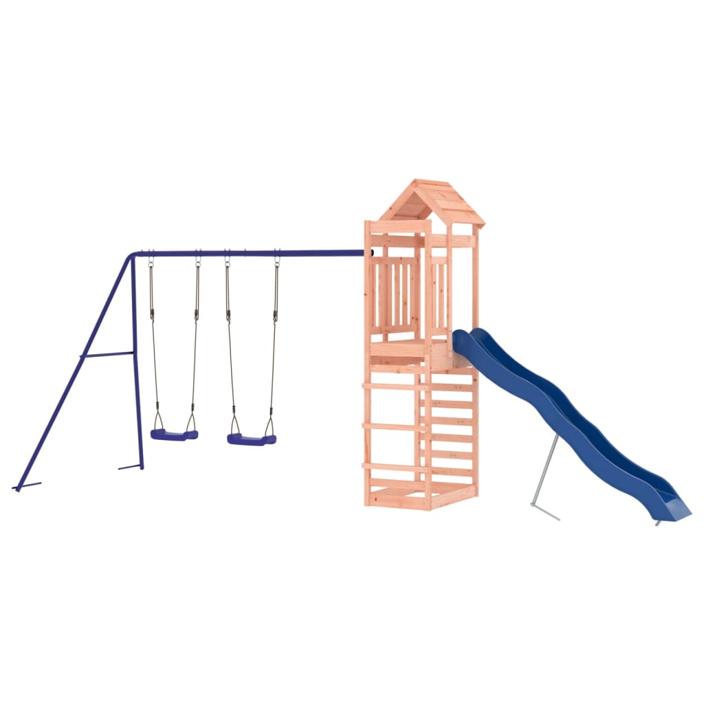 vidaXL Outdoor Playset Solid Wood Douglas - Brown - 33165