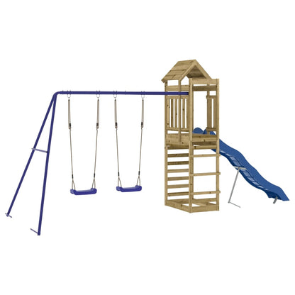 vidaXL Outdoor Playset Impregnated Wood Pine - Brown - 33166
