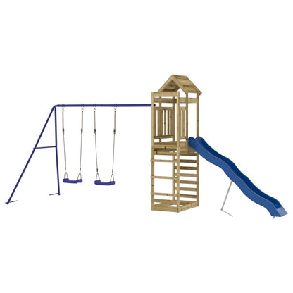 vidaXL Outdoor Playset Impregnated Wood Pine - Brown - 33166