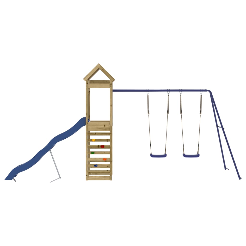 vidaXL Outdoor Playset Impregnated Wood Pine - Brown - 33166