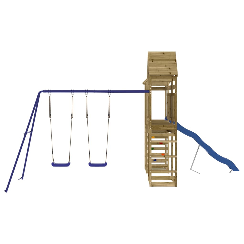 vidaXL Outdoor Playset Impregnated Wood Pine - Brown - 33170