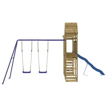 vidaXL Outdoor Playset Impregnated Wood Pine - Brown - 33170