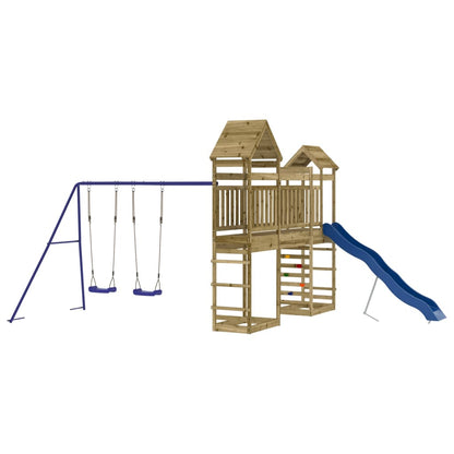 vidaXL Outdoor Playset Impregnated Wood Pine - Brown - 33170