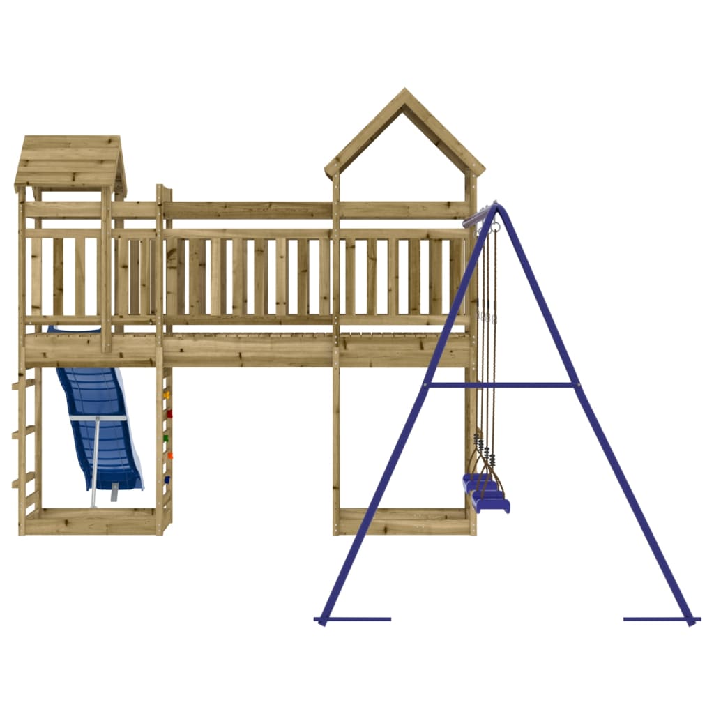 vidaXL Outdoor Playset Impregnated Wood Pine - Brown - 33170