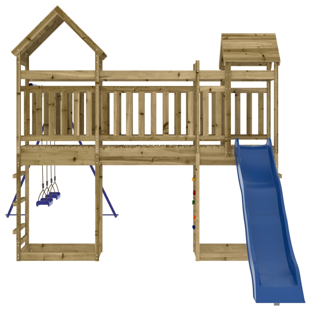 vidaXL Outdoor Playset Impregnated Wood Pine - Brown - 33170