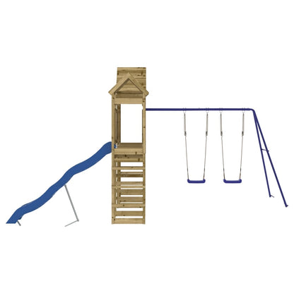 vidaXL Outdoor Playset Impregnated Wood Pine - Brown - 33170