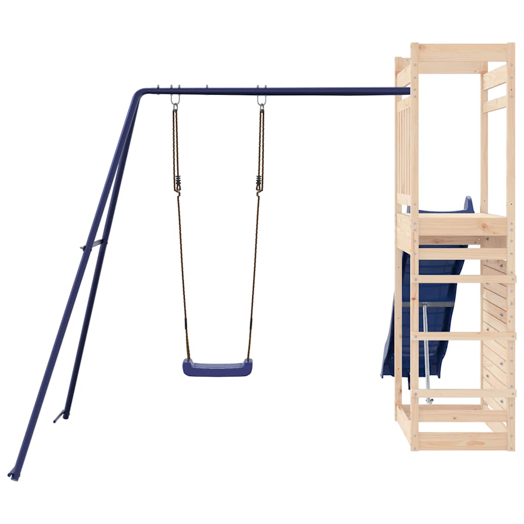 vidaXL Outdoor Playset Solid Wood Pine - Brown - 33171
