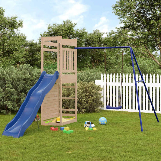 vidaXL Outdoor Playset Solid Wood Pine - Brown - 33171