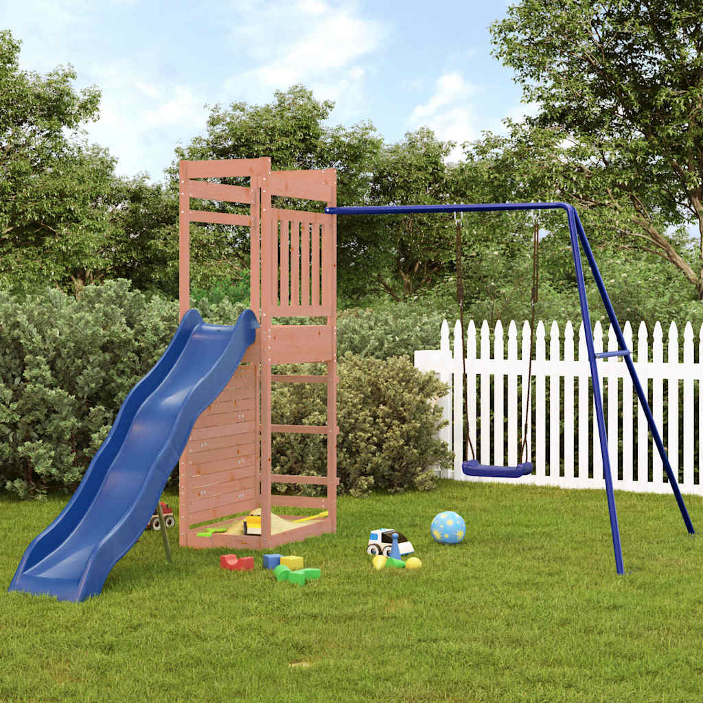 vidaXL Outdoor Playset Solid Wood Douglas - Brown - 33172