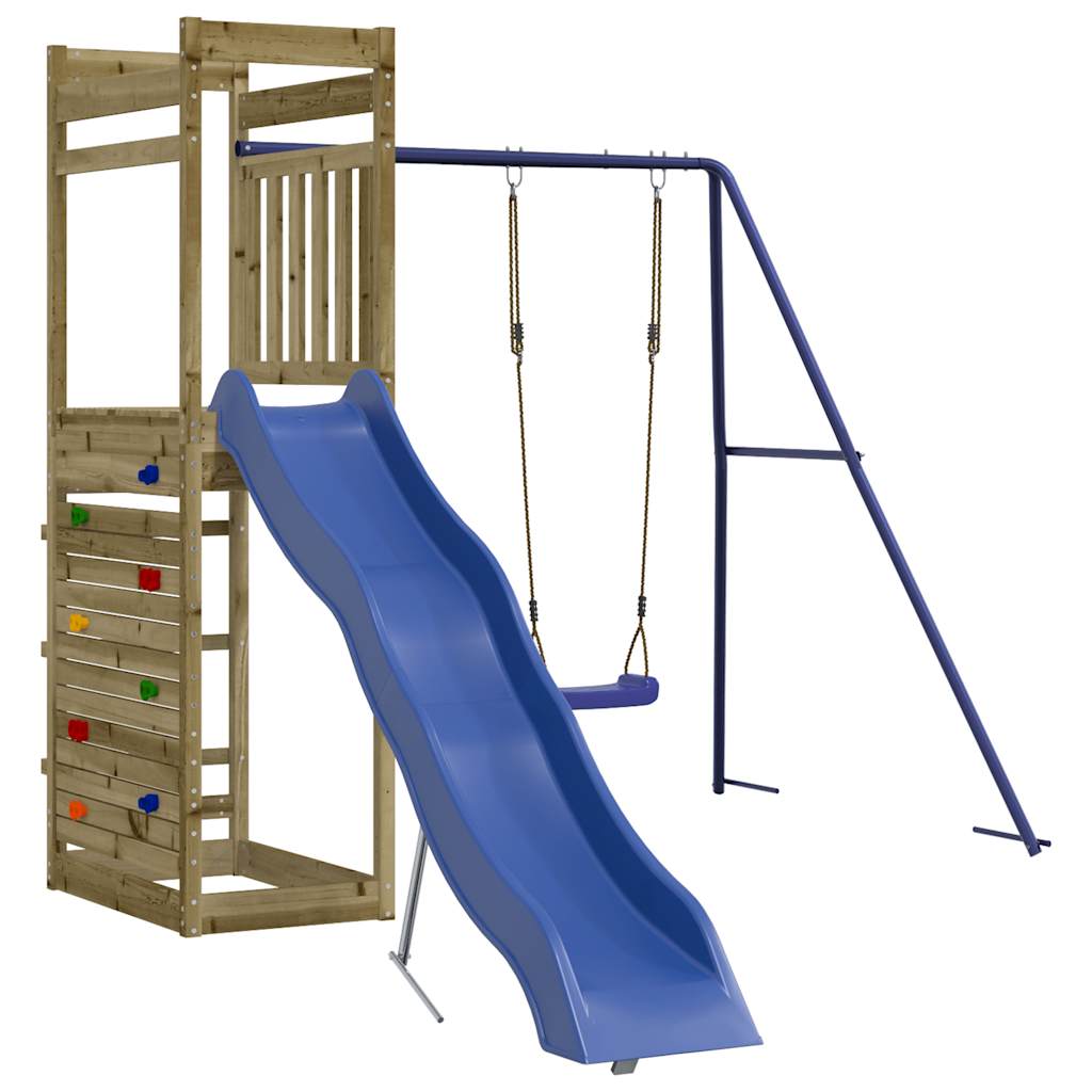 vidaXL Outdoor Playset Impregnated Wood Pine - Brown - 33181