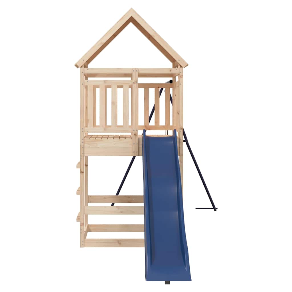 vidaXL Outdoor Playset Solid Wood Pine - Brown - 33194