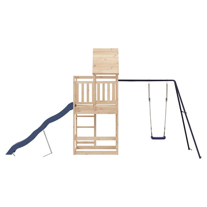 vidaXL Outdoor Playset Solid Wood Pine - Brown - 33194