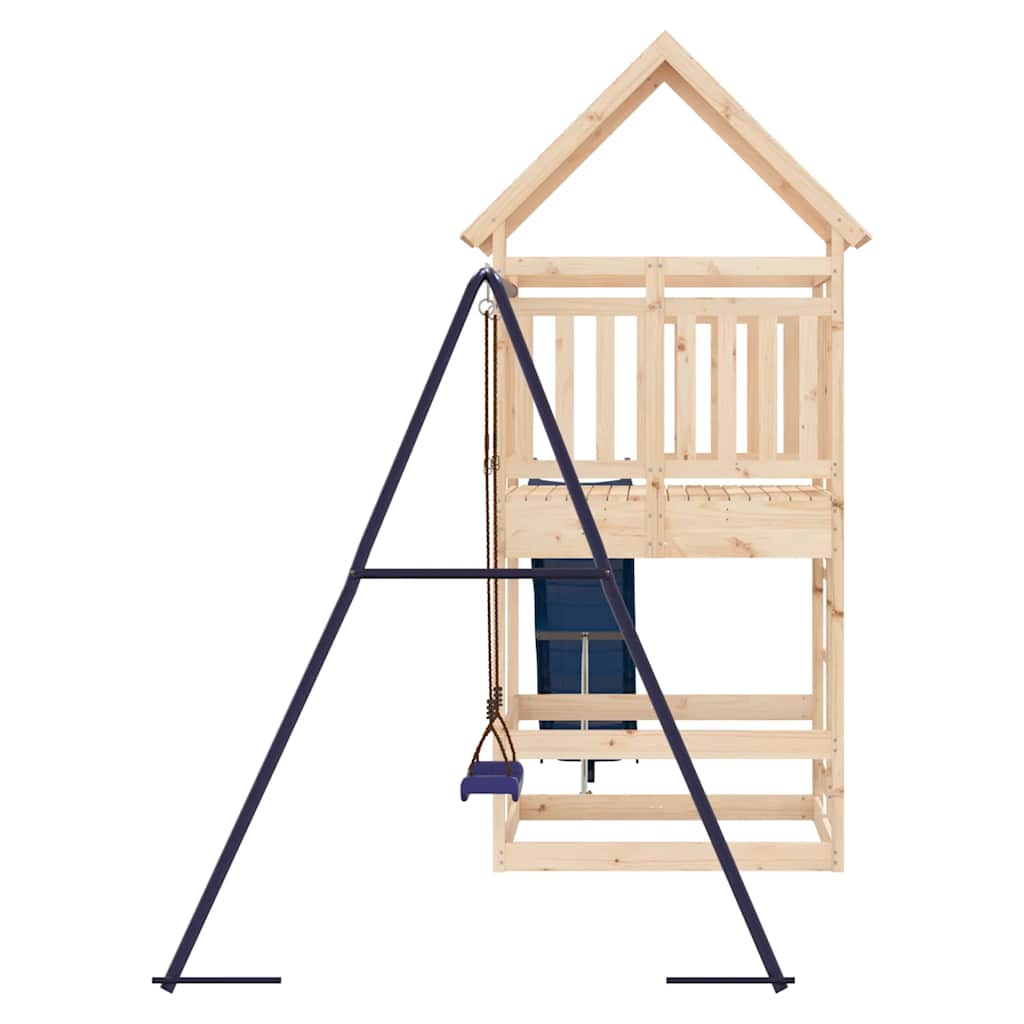 vidaXL Outdoor Playset Solid Wood Pine - Brown - 33194