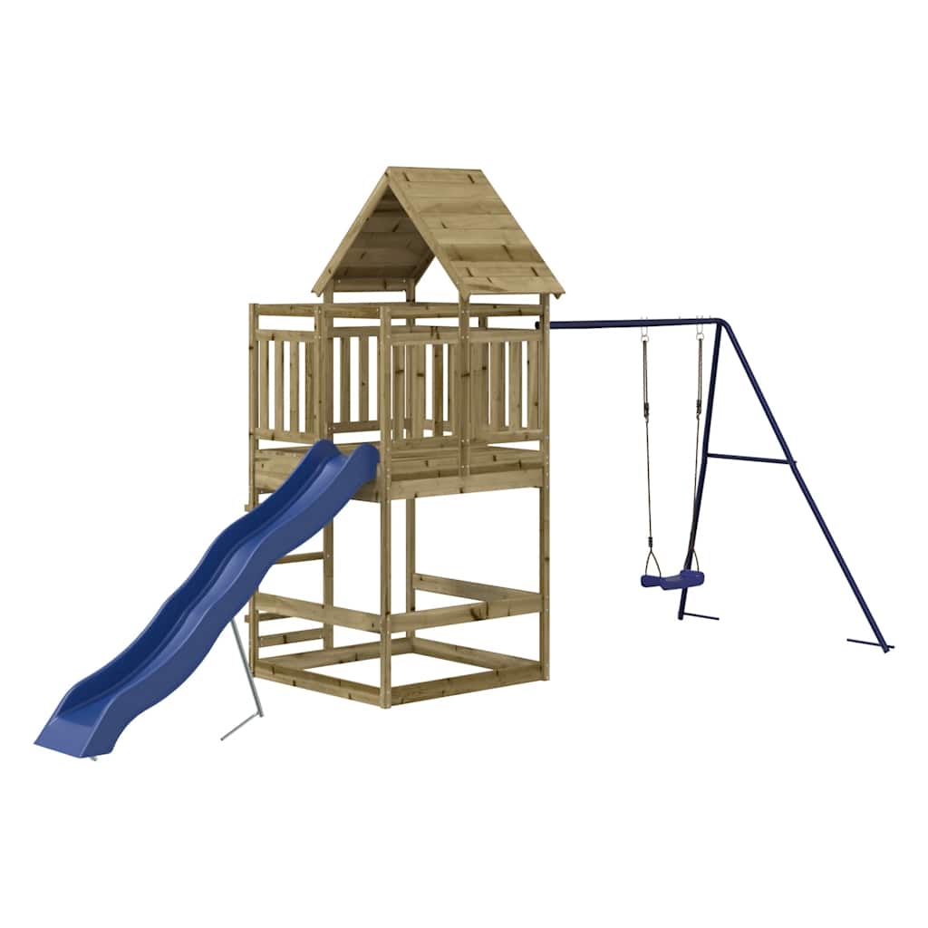 vidaXL Outdoor Playset Impregnated Wood Pine - Brown - 33201